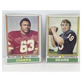 1974 Topps Willie Lanier HOF,  Gary Huff