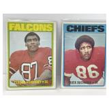 1972 Topps HOF Claude Humphrey, HOF Buck Buchanan