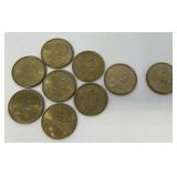 Sacagawea and John Adams Dollar Coins