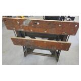 Work Table with Metal Base