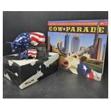 Westland Cow Parade Porcelain Figure with Book