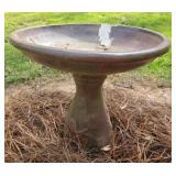 Glazed Bird Bath