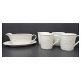 Mikasa English Countryside Mugs and Gravy Boat