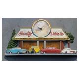 Family Drive-In Clock