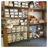 2 Rolling Metal Wire Shelves