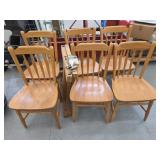Dining Room Armless Chairs with Table Base