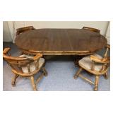 Wooden Dining Table with Chairs