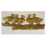 Brass Ducks Wall Art