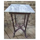 Vintage Table with Marble Top