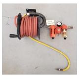 Air Hose Wall Mounted Reel with Filter Regulator