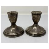 Weighted Sterling Candle Holders
