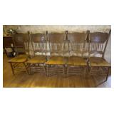 Pressback Oak Dining Chairs B