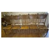 Pressback Oak Dining Chairs A