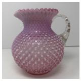 Opalescent Hobnail Pitcher
