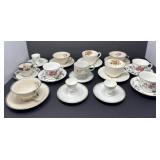 Collection of Teacups and Saucers