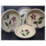 Watt Pottery Single Center Flower Bake Ware