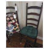 Two Ladder Back Chairs