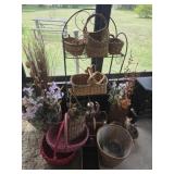 Collection of Baskets, Florals, Vases and Jars