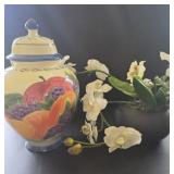 Decorative Floral Arrangement and Jar
