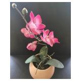 McCoy Pot with Faux Orchid