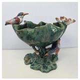Majolica Bowl with Birds