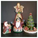 Jim Shore Christmas and Angel Music Box