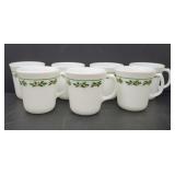 Corning Holly Mugs