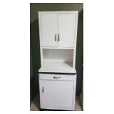 Enameled Metal Hoosier Cabinet