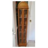 Wood Glass Front Cabinet