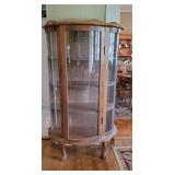 Triple Bow Curio Cabinet