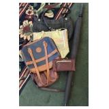 Assorted Purses and Highway Patrol Umbrella