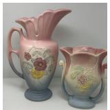 Vintage Hull Pitcher and Vase