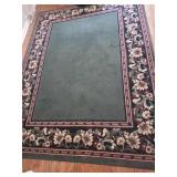 Chateau Collection Floral Bordered Rug