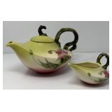 Hull Pottery Woodland Tea Pot, Creamer
