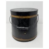 Black Firkin Bucket with Lid