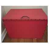 Vinyl Wrapped Red Handmade Chest