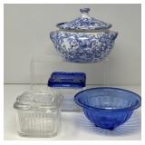 Signed Pottery, Mixing Bowl, Refrigerator Dishes