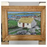 Painting of Cabin by the Shore