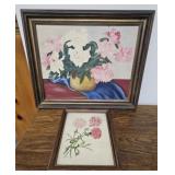 Pair of Original Floral Still Life Paintings