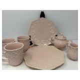 Pink Portuguese Plates Set