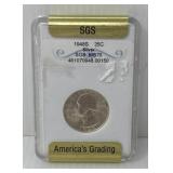 1948-S 90% Silver MS70 Washington Quarter