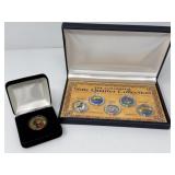 Colorized Dollar and Quarter Set