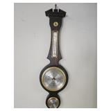 Wood and Brass Wall Barometer