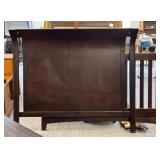 Dark Wood Full Bed Frame