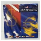 Unopened 50 State Quarters and Euro Collection