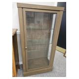Wood and Glass Display Cabinet