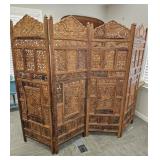 Carved Wooden Screen Made in India