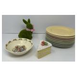 Hallmark Bunny Plates, Bunnykins Bowl, more
