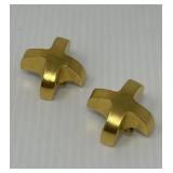 Robert Lee Morris Gilt Tone Earrings