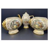 Colonial Theme Porcelain with 22k Gold Accents